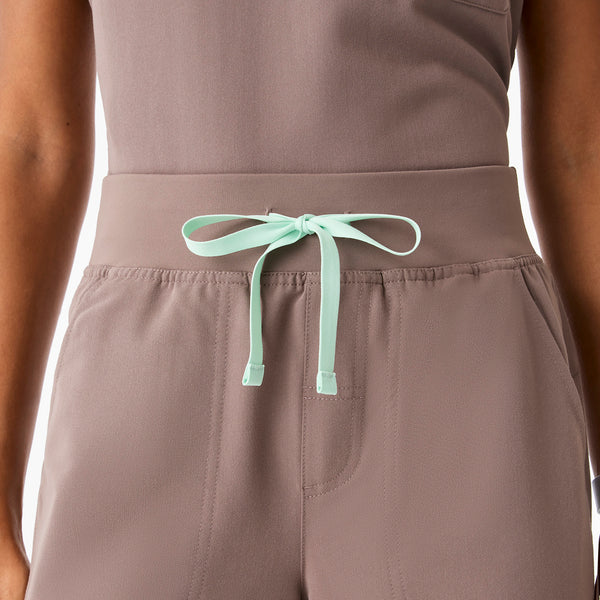 Women's Smokey Taupe Isabel High-Rise Wide-Leg - Scrub Pant
