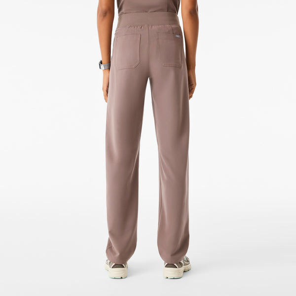Women's Smokey Taupe Livingston High-Rise - Petite Straight-Leg Scrub Pant™
