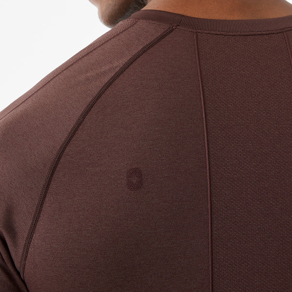 Men's Dark Smokey Taupe Makato Solid - Long-Sleeve Underscrub