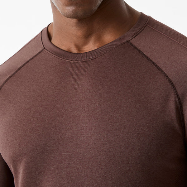 Men's Dark Smokey Taupe Makato Solid - Long-Sleeve Underscrub