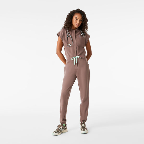 Women's Smokey Taupe Rafaela Cargo - ScrubJumpsuit™