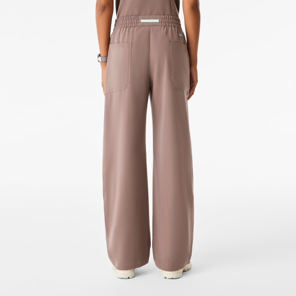 Women's Smokey Taupe Roslyn Wide-Leg - Tall Scrub Pant