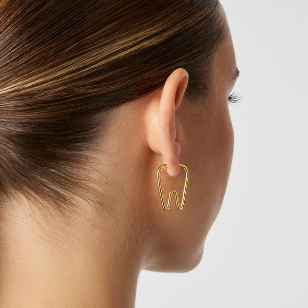 Gold Tooth Hoops