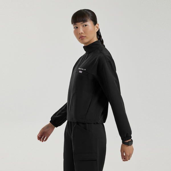 Women's Black Blakely FIBREx ¼ Zip Scrub Top