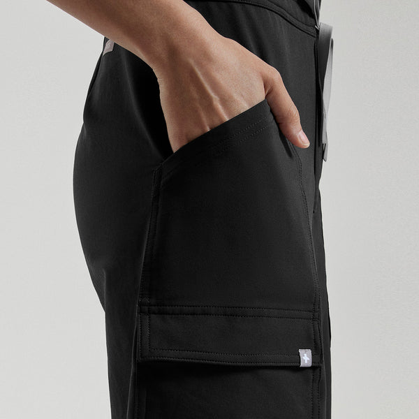 Women's Black Castella FIBREx Barrel-Leg - Tall ScrubJumpsuit™
