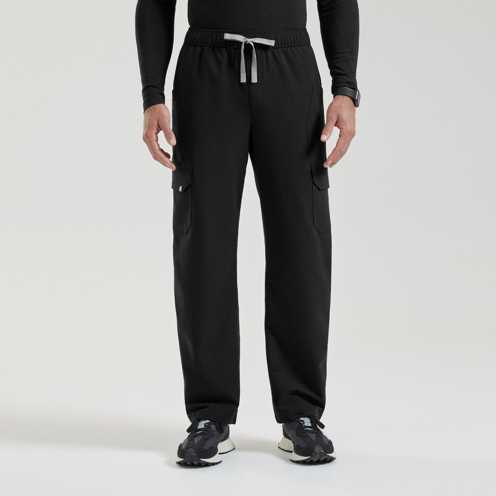 Men's Black Colfax FIBREx Barrel-Leg - Short Scrub Pant