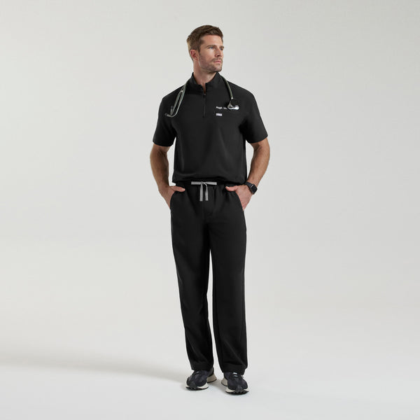 Men's Black Everett FIBREx Straight-Leg - Scrub Pant