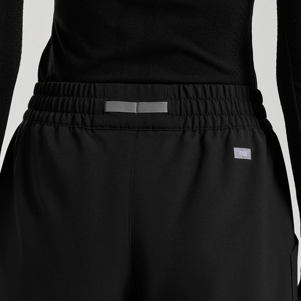 Women's Black Jenner FIBREx Barrel-Leg - Petite Scrub Pant