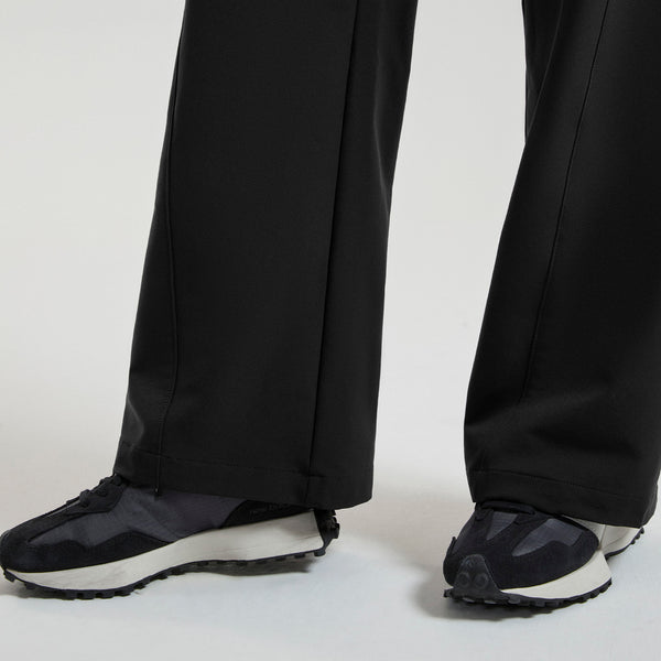 Women's Black Mina FIBREx High-Rise Wide-Leg - Scrub Pant