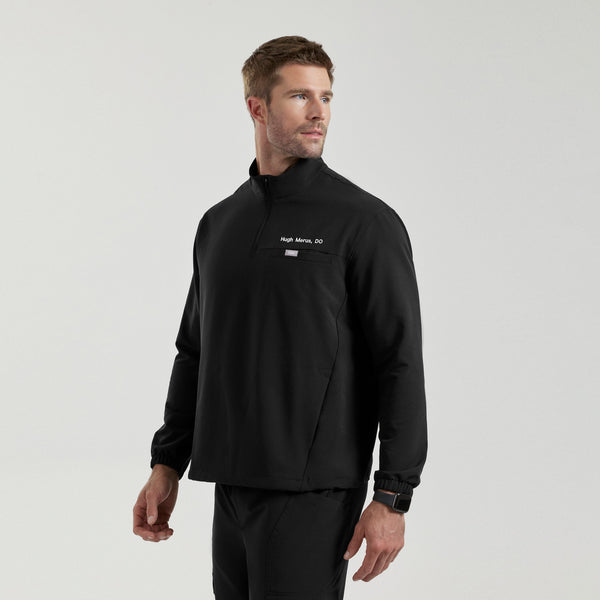 Men's Black Thompson FIBREx ¼ Zip Scrub Top