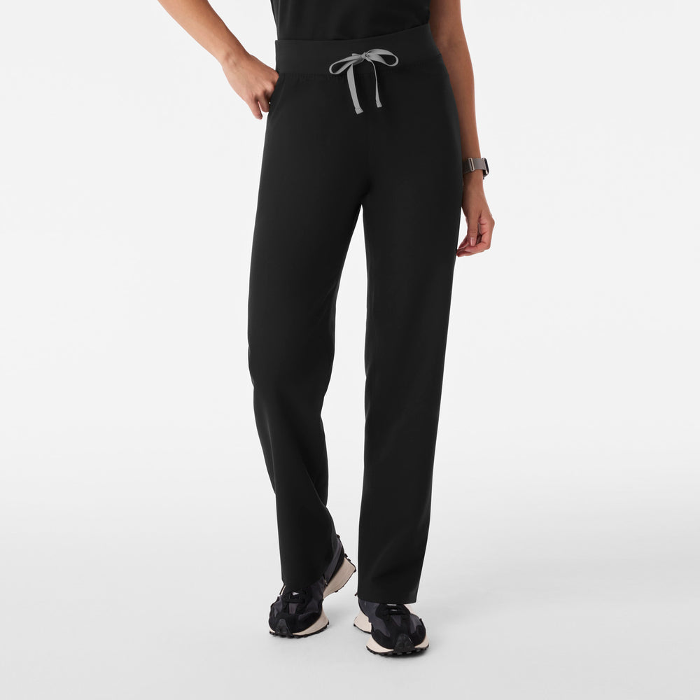 Women's Black High-Rise Livingston - Tall Straight-Leg Scrub Pant™ (3XL - 6XL)