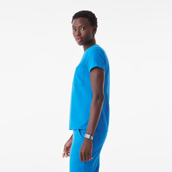 Women's Blue Horizon Catarina Petite -  Scrub Top™