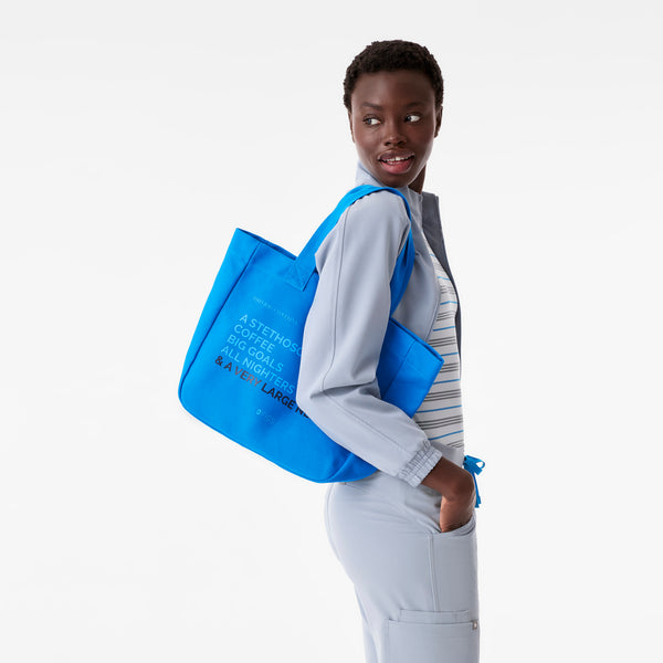 Blue Horizon - A Very Large Needle Mini Canvas Tote