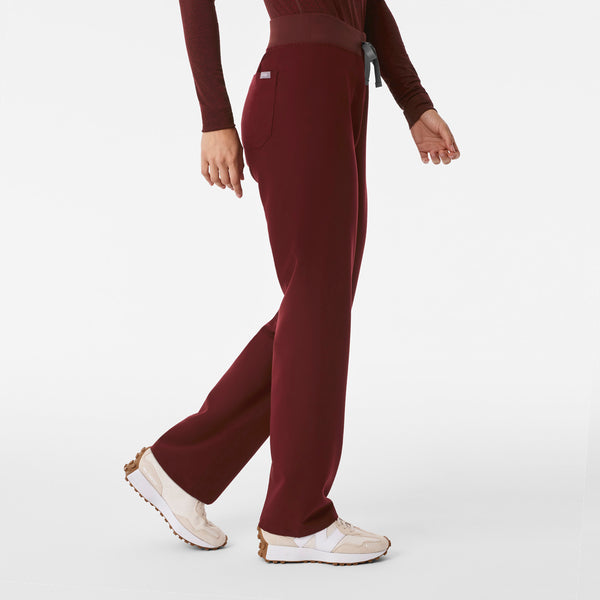 Women's Burgundy Livingston High-Rise - Straight-Leg Scrub Pant™