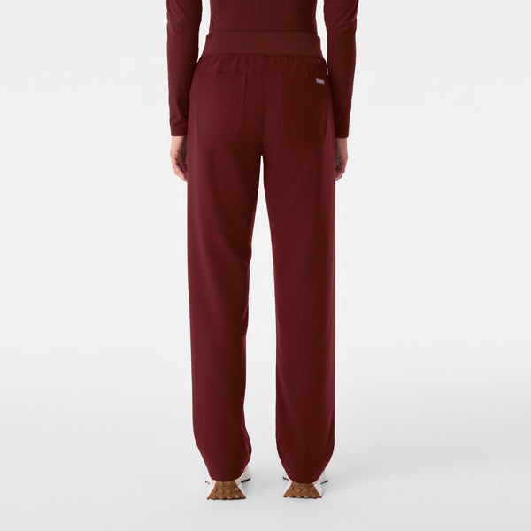 Women's Burgundy Livingston High-Rise - Straight-Leg Scrub Pant™