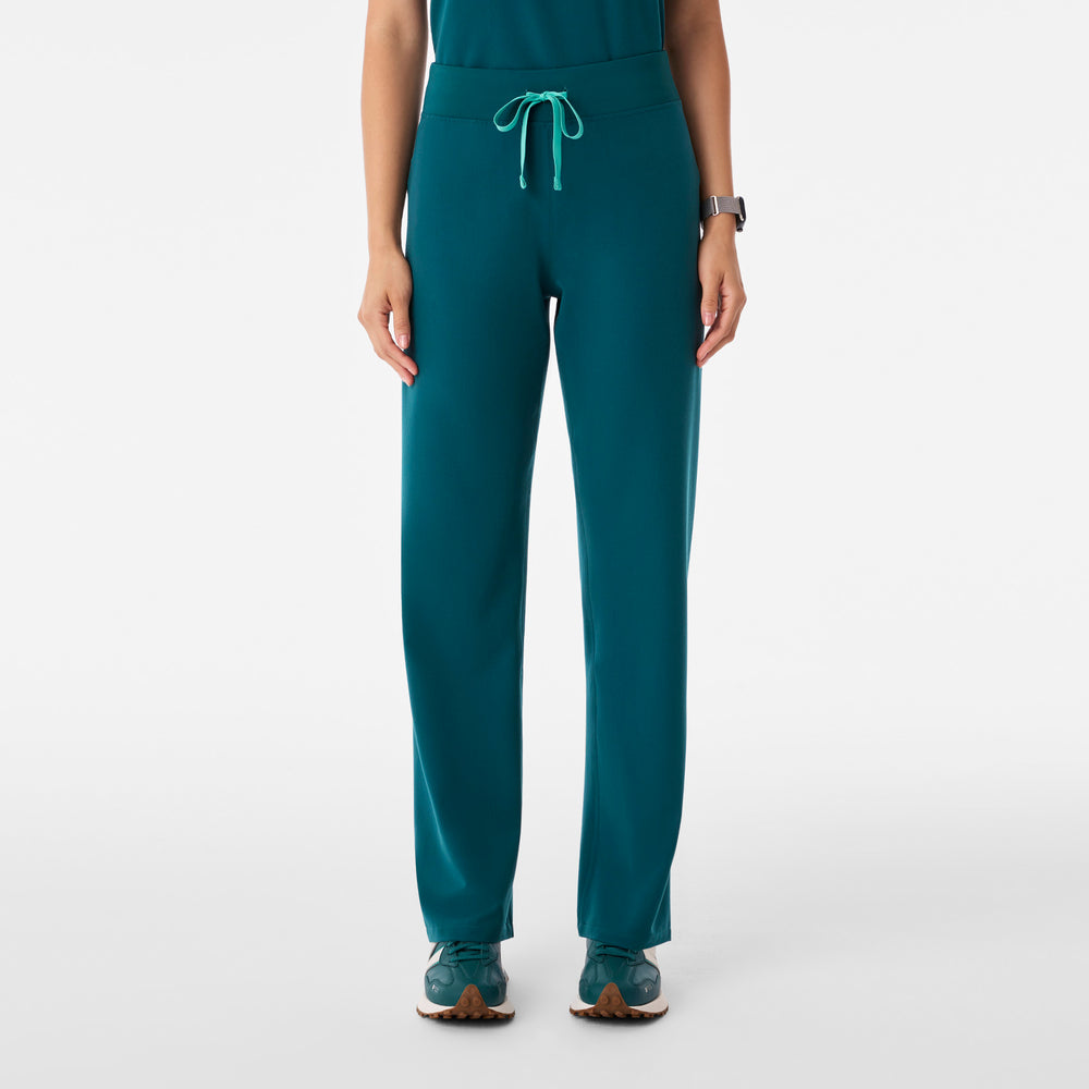 Women's Caribbean Blue Livingston High-Rise- Straight-Leg Scrub Pant™