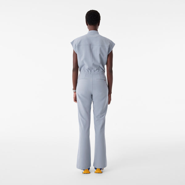 Women's Harbor Grey Rafaela Wide-Leg - Petite ScrubJumpsuit™