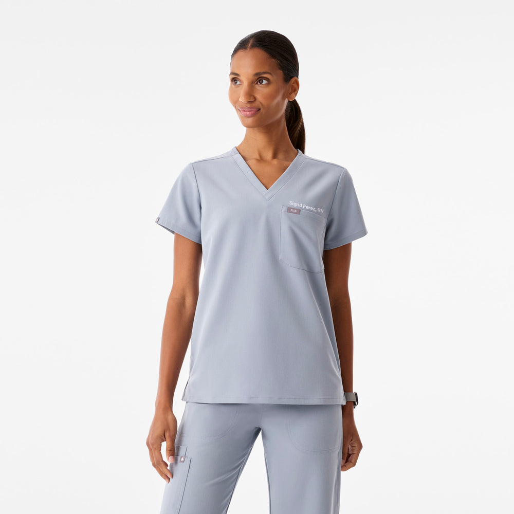Women's Harbor Grey Catarina Petite -  Scrub Top™