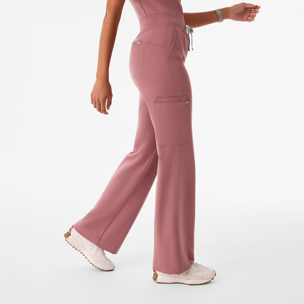 Women's Mauve Isabel High-Rise Wide-Leg - Tall Scrub Pant