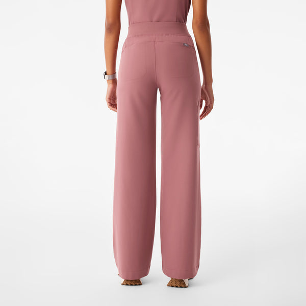 Women's Mauve Isabel High-Rise Wide-Leg - Tall Scrub Pant