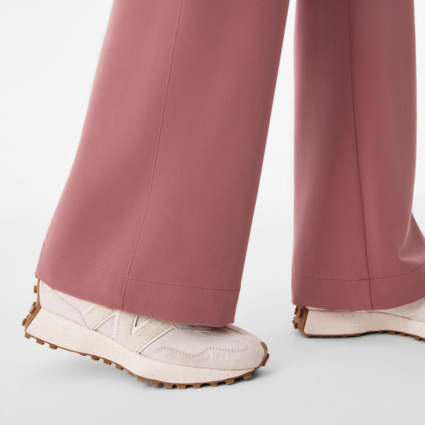 Women's Mauve Isabel High-Rise Wide-Leg - Tall Scrub Pant