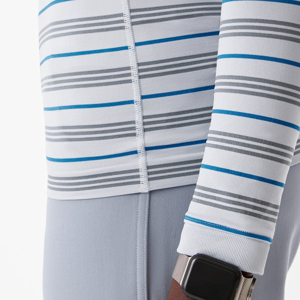 Women's Harbor Grey Salta Striped - Long-Sleeve Underscrub