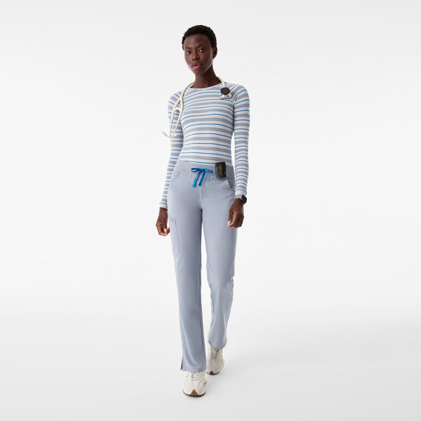 Women's Harbor Grey Salta Striped - Long-Sleeve Underscrub