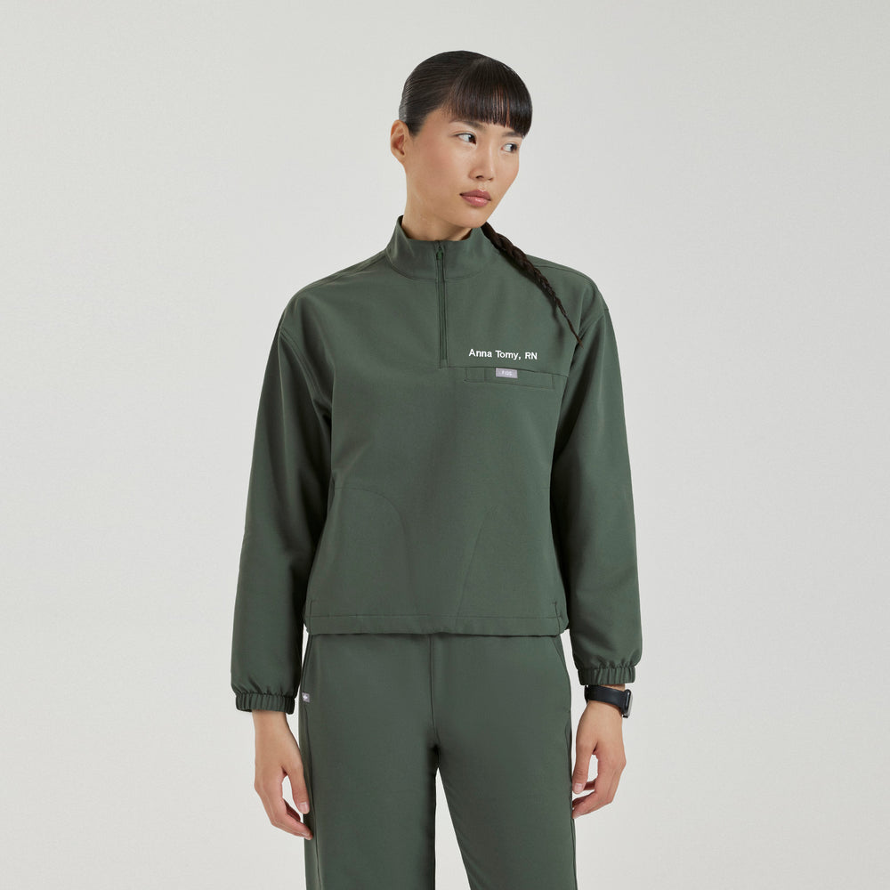 Women's Moss Blakely FIBREx ¼ Zip Scrub Top