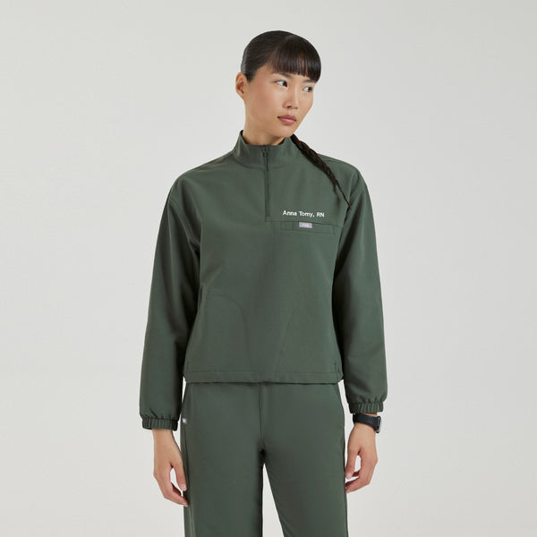 Women's Moss Blakely FIBREx ¼ Zip Scrub Top