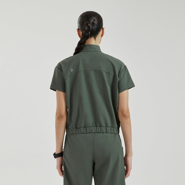 Women's Moss Camrose FIBREx Mock-Neck Scrub Top