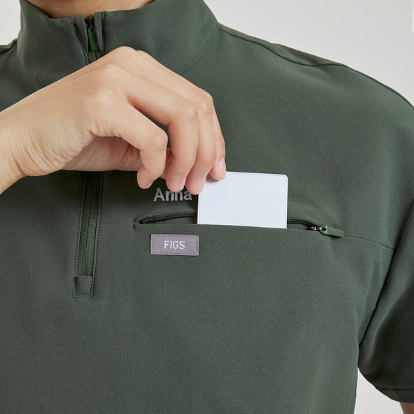 Women's Moss Camrose FIBREx Mock-Neck Scrub Top