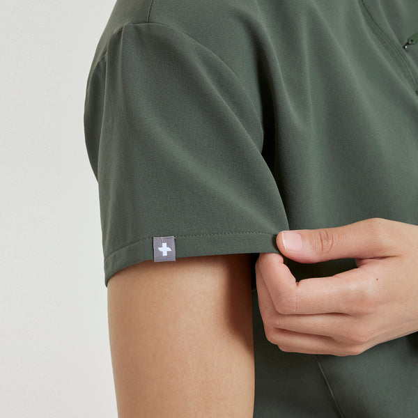 Women's Moss Camrose FIBREx Mock-Neck Scrub Top