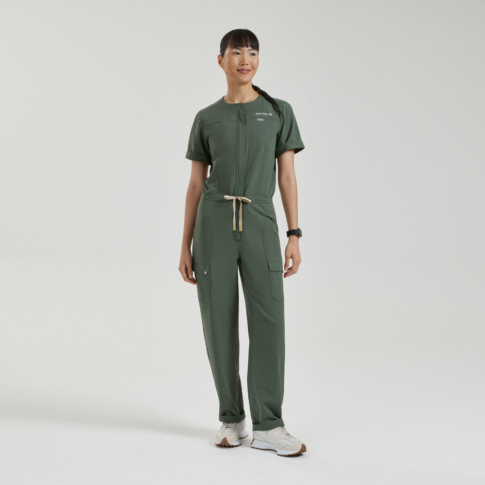 Women's Moss Castella FIBREx Barrel-Leg - ScrubJumpsuit™