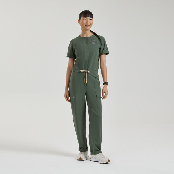 Women's Moss Castella FIBREx Barrel-Leg - Petite ScrubJumpsuit™