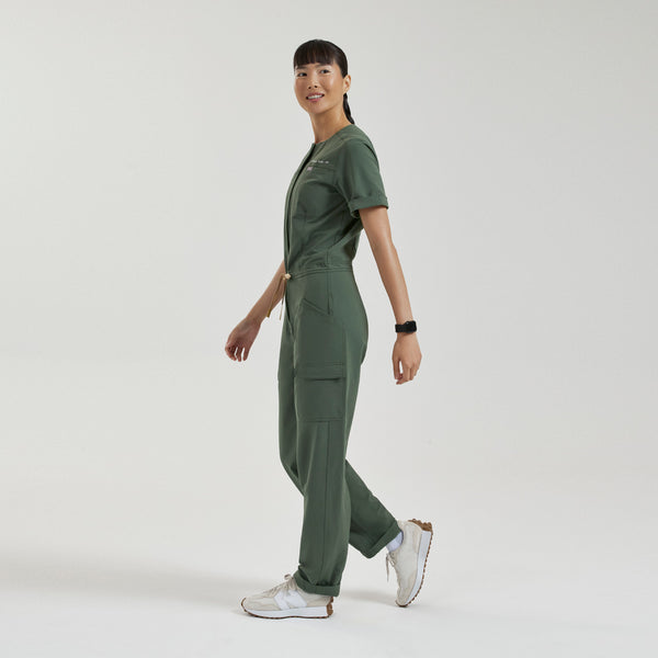 Women's Moss Castella FIBREx Barrel-Leg - Petite ScrubJumpsuit™