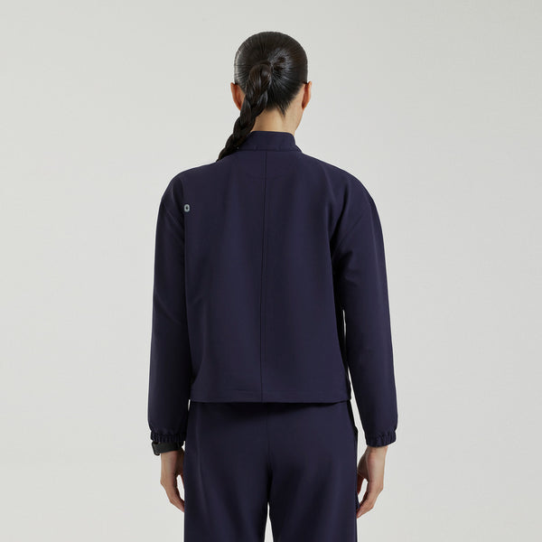 Women's Navy Blakely FIBREx ¼ Zip Scrub Top