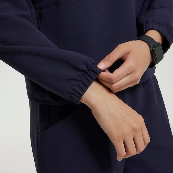 Women's Navy Blakely FIBREx ¼ Zip Scrub Top