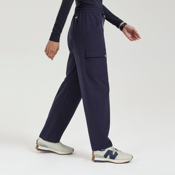 Women's Navy Jenner FIBREx Barrel-Leg - Scrub Pant