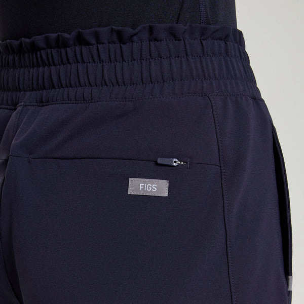 Women's Navy Mina FIBREx High-Rise Wide-Leg - Scrub Pant