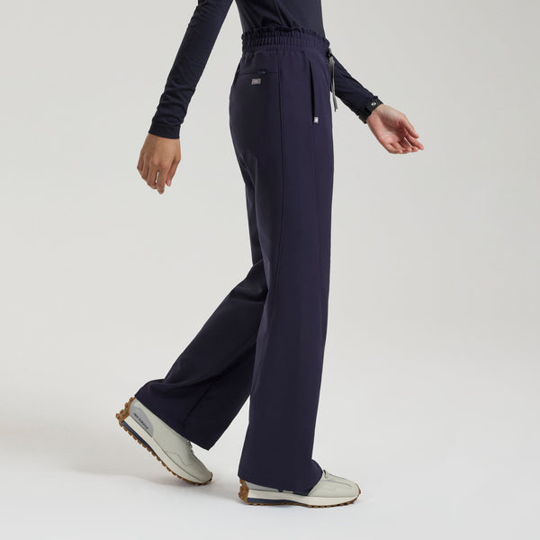 Women's Navy Mina FIBREx High-Rise Wide-Leg - Scrub Pant