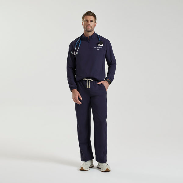 Men's Navy Thompson FIBREx ¼ Zip Scrub Top