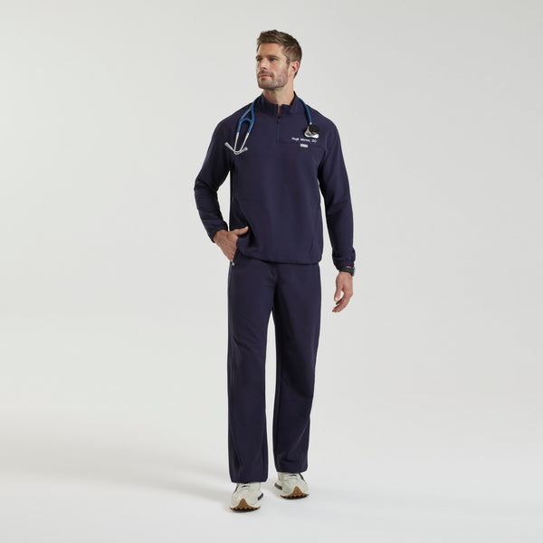 Men's Navy Thompson FIBREx ¼ Zip Scrub Top