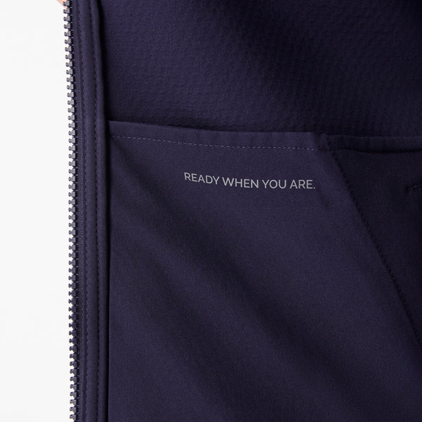 Men's Navy High-Pile Vest