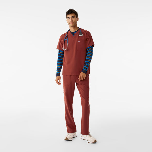 Men's Navy Makato Striped - Long-Sleeve Underscrub
