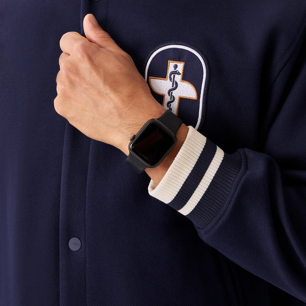 Unisex Navy Prescott Letterman Jacket
