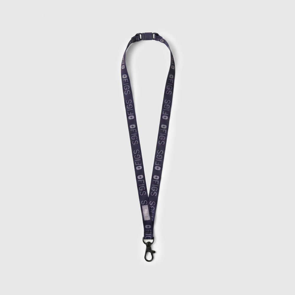 Navy Printed FIGS Lanyard