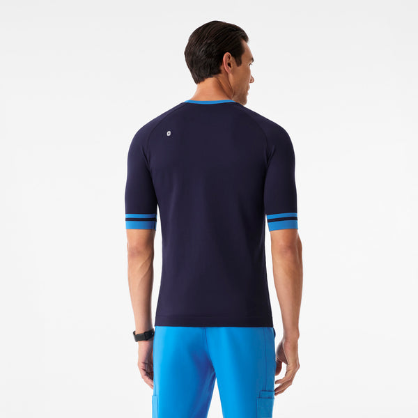 Men's Navy Makato Striped - Short-Sleeve Underscrub