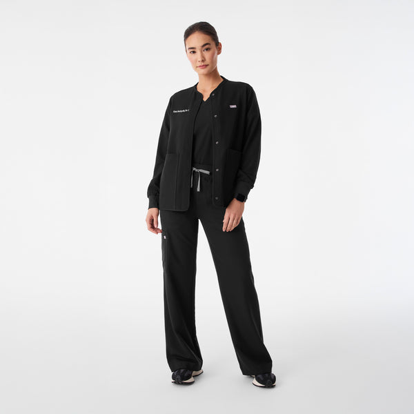 Women's Black Claire Scrub Jacket