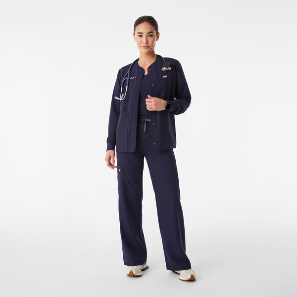 Women's Navy Claire Scrub Jacket
