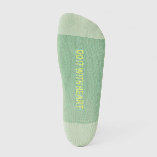 Unisex Dark Sagewater Heartbeat - Compression Socks